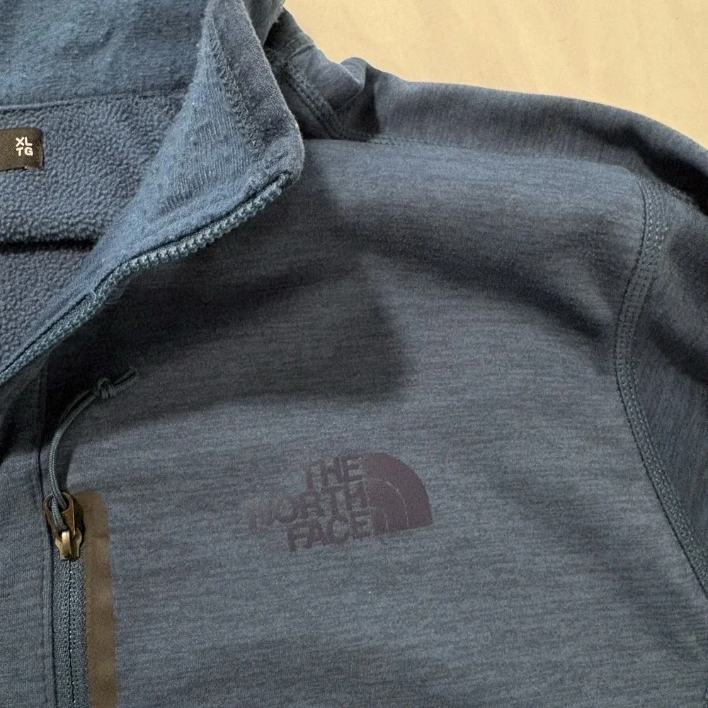 The North Face Canyonlands Fleece Jacket Mens XL Blue Full Zip Stretch NF0A3S06